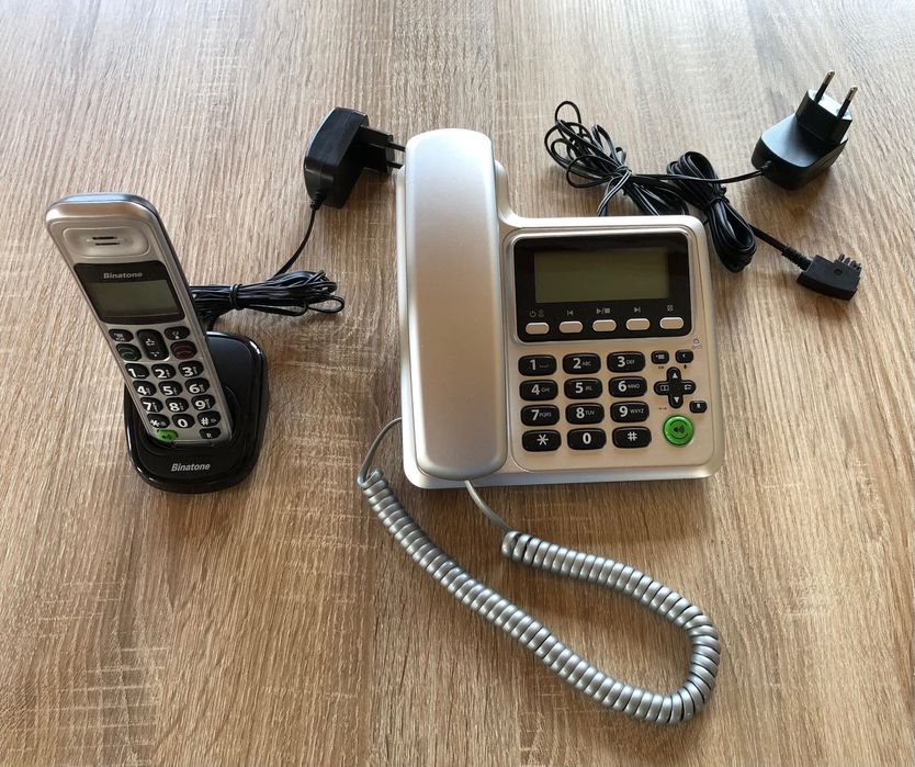 Sprzedam telefon stacjonarny Binatone, stacjonarny, 2 słuchawki