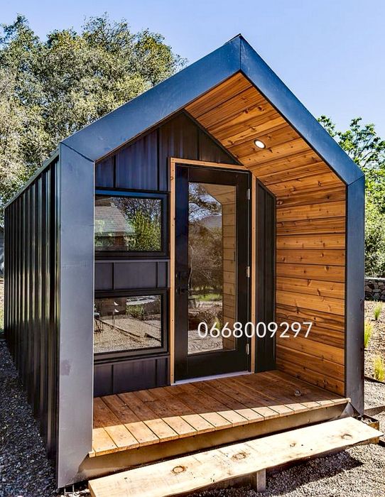 Модуль Мини Дом Дача Офис Домик для сдачи в аренду в стиле Barn House