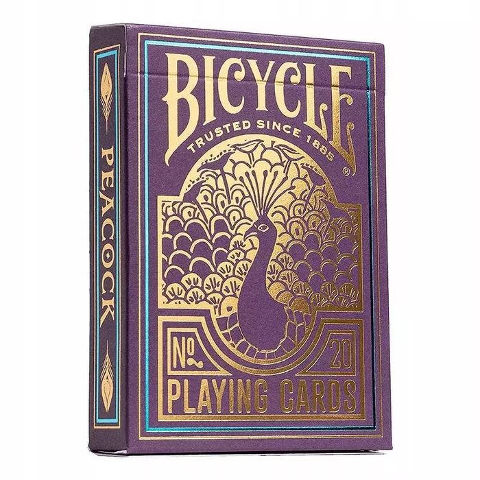 Karty do gry Bicycle Purple Peacock w PL tylko u nas. QUINT