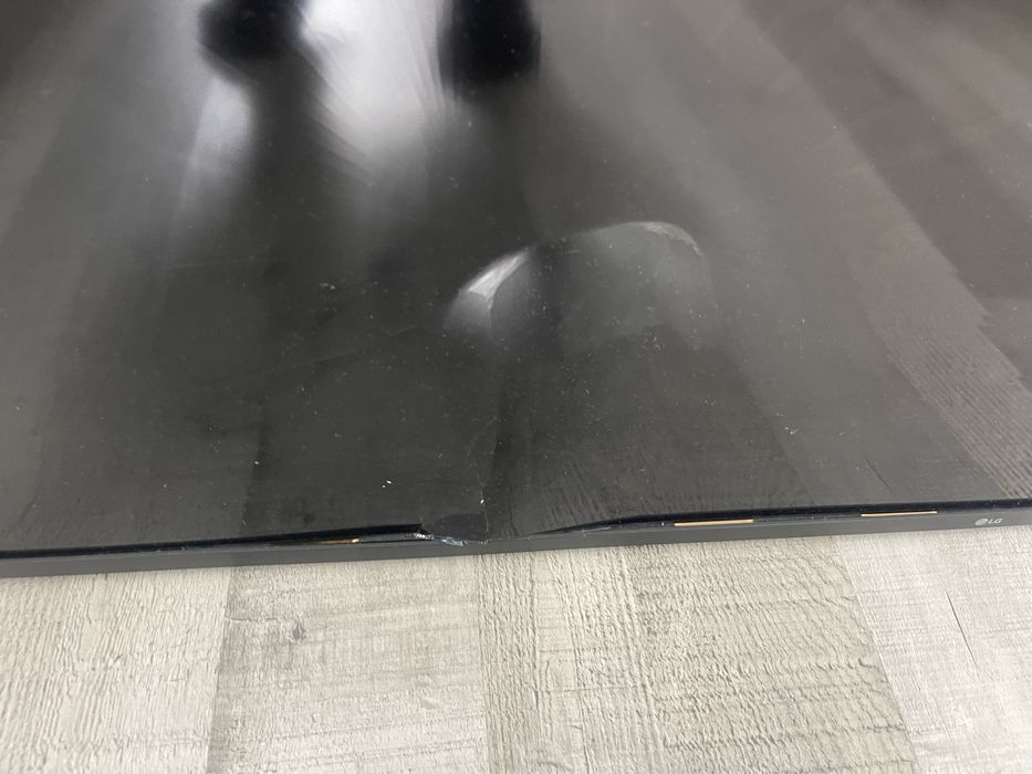 TV com ecrã partido