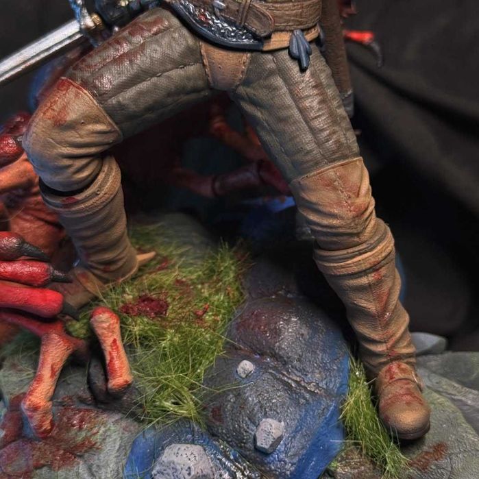 Figurka Geralt, Wiedźmin, Ręcznie Malowana