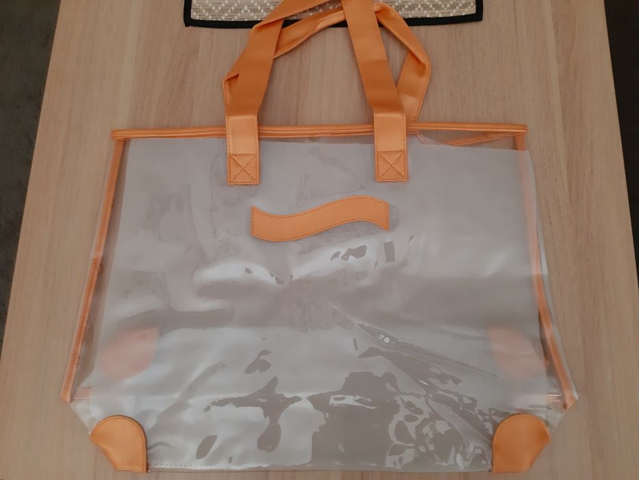 Nowa letnia torebka torba plażowa przezroczysta Biotherm shopper bag