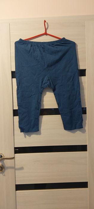 Rybaczki leginsy 3/4 niebieskie legginsy mila L Xl