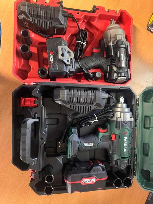 KIT Chave de Impacto Parkside 20V Performance PASSP 20-Li C4 1356NM