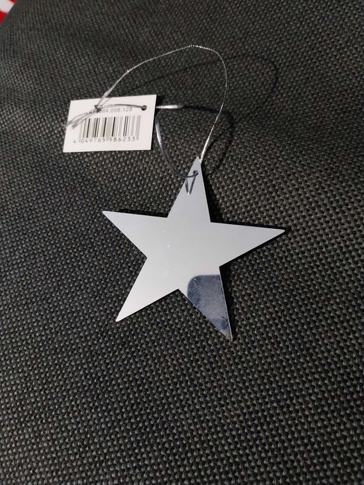 Estrela decorativa, efeito espelhado, natalicio
