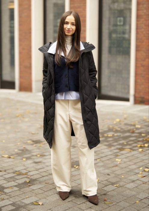 Пальто куртка uniqlo puffertech long coat (relaxed)