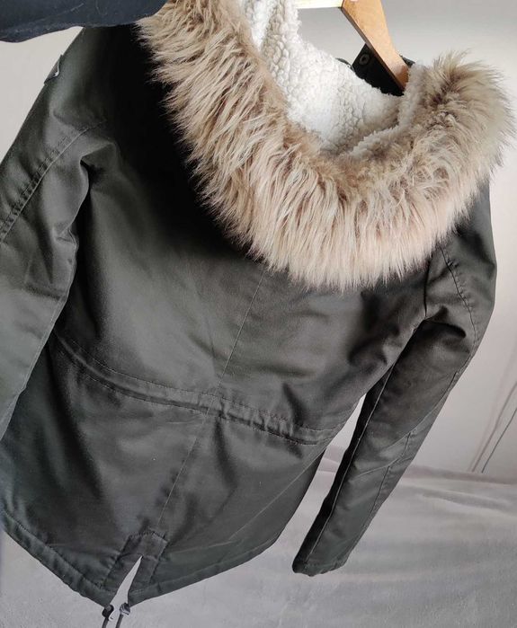 Ciemnozielona kurtka parka - Only - rozmiar S