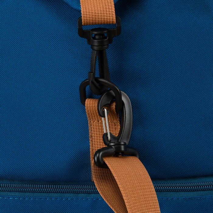 wodoodporna torba podróżna z poliestru w granatowym kolorze - peterson