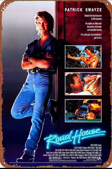 Металлическая винтажная табличка "Дом у дороги" (Road House) 14x20 см