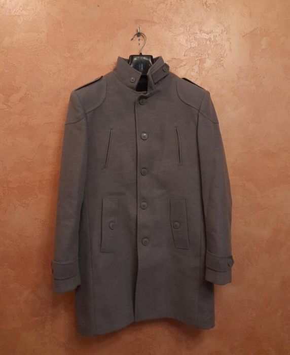 Пальто Plus Scorpion зимнее мужское серое