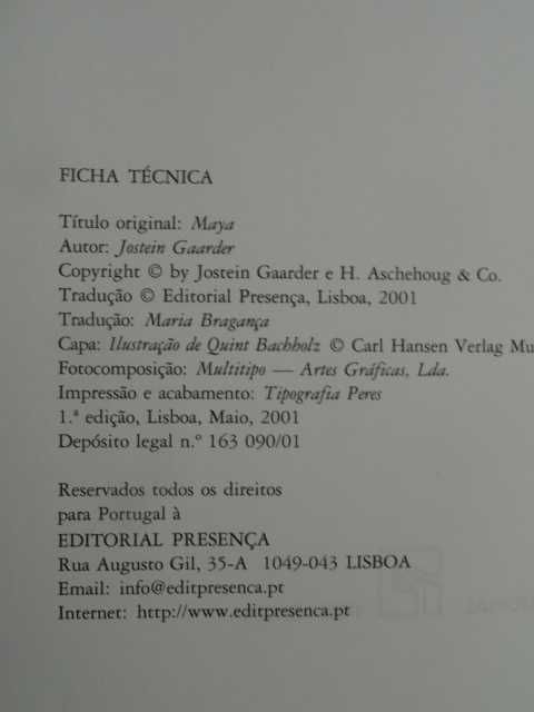 Maya - O Romance da Criação de Jostein Gaarder - 1ª Edição