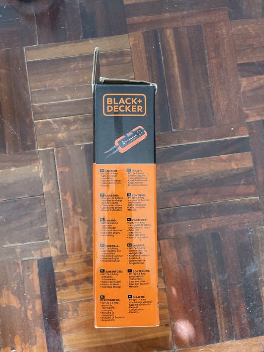 Carregador de bateria automovel Black&Decker