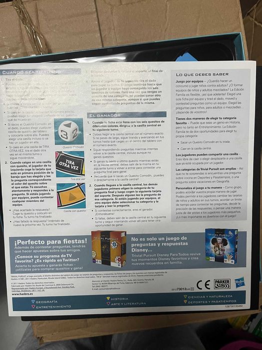 Jogo Trivial Pursuit Edição Família -  versão em Espanhol