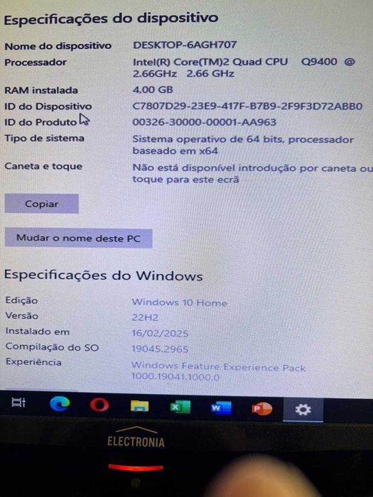 Pc Intel Quad Core com placa gráfica, DVD e motherboard Asus