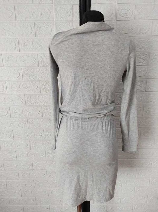 Sukienka szara elastyczna rozmiar s bawełna cena 18 zł