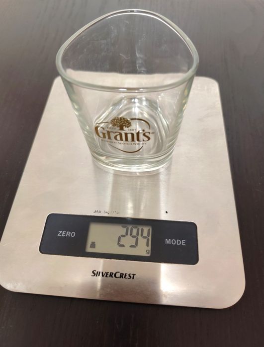 Lote de 5 copos de Whisky Grants