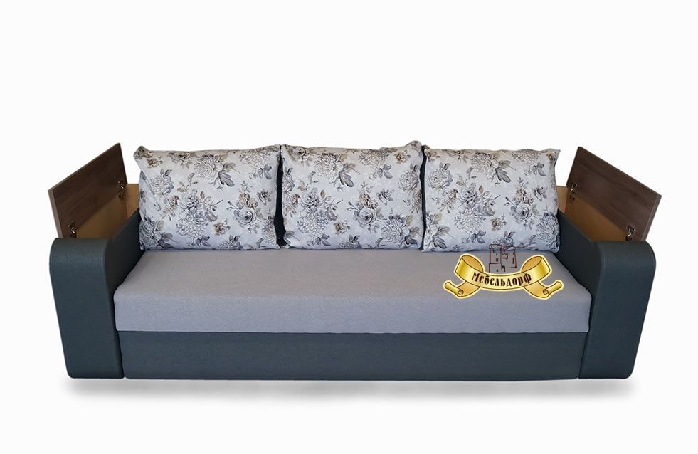 Диван еврокнижка Далас с нишами в подлокотниках по Акции в Днепре