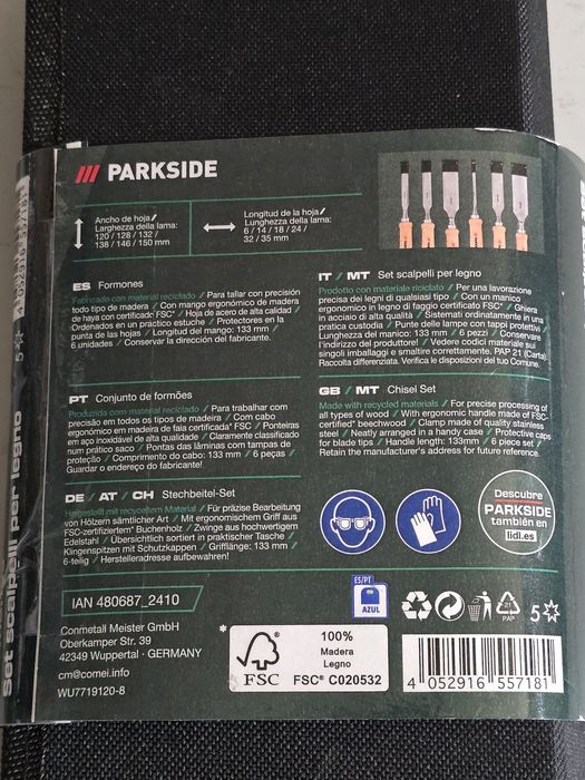 conjunto de formões para madeira