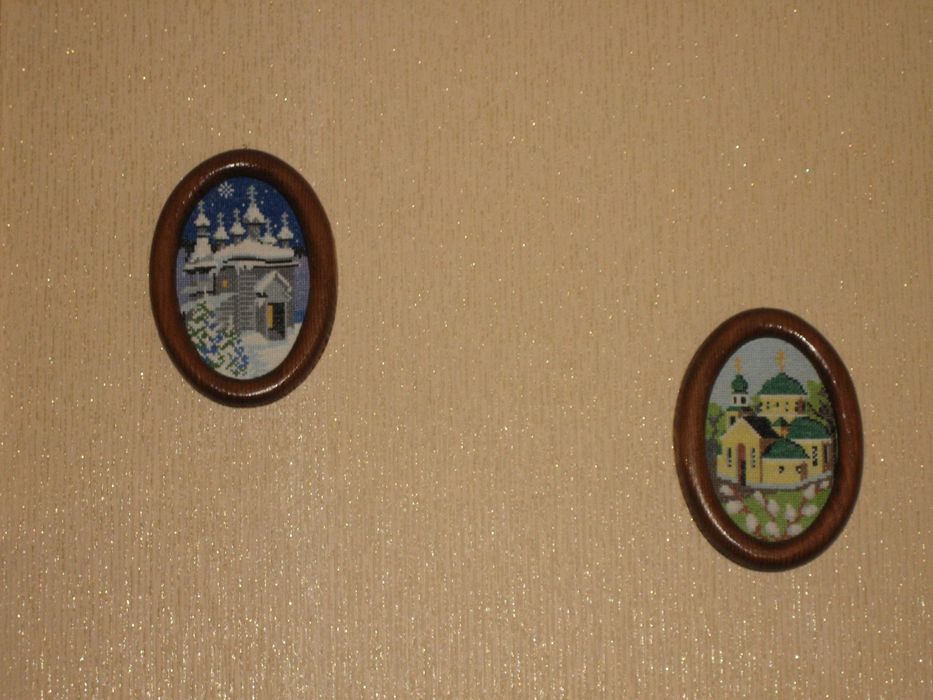 Набір(4шт) вишитих картин