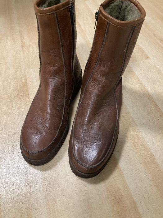 Kozaki męskie skorzane