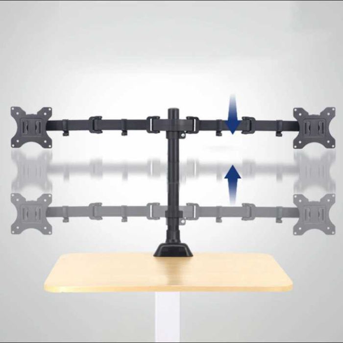 Кріплення для двох моніторів настільний кронштейн від 17 дюйма до 33"