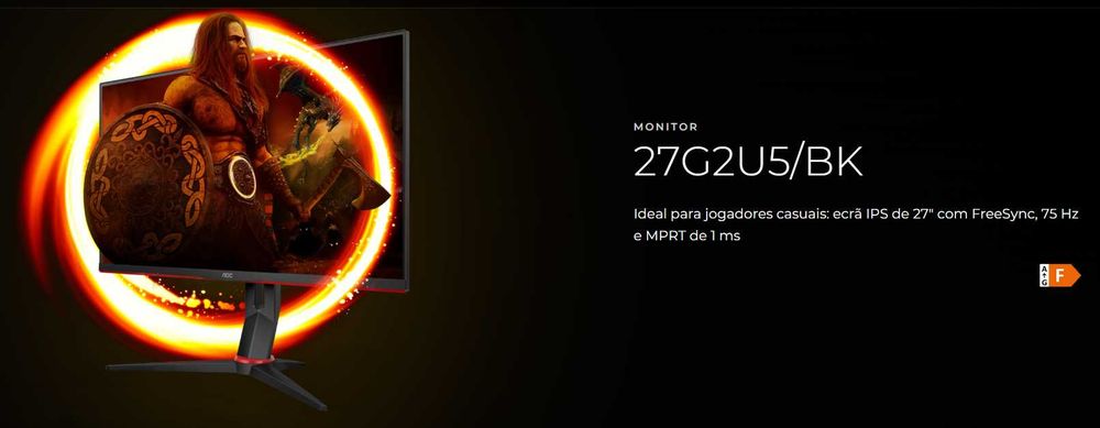 Monitor Gaming AOC 27GU2U5 - *Painel LCD com dano leve*