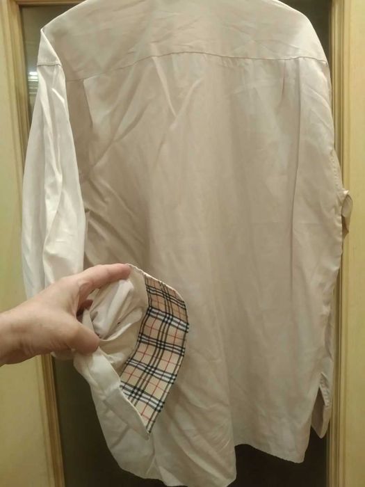 Ricardo Ricco (Italy). Ну очень стильная мужская рубашка (L) + Burberry (XXL). очень английская рубашка бежевая