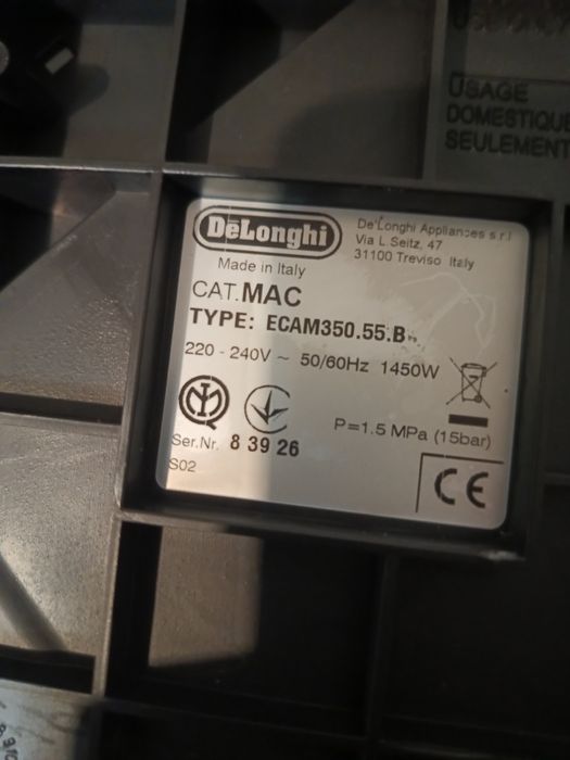 DeLonghi dynamica części