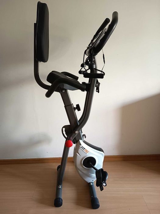 Bicicleta Estática FITFIU Fitness BEST-320 Dobrável c/ Encosto – Muito bom estado