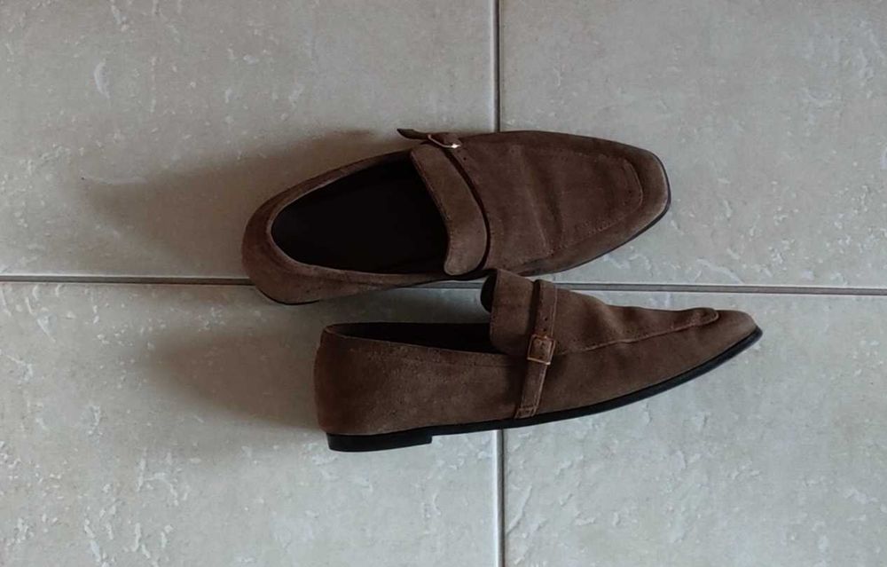 Skórzane mokasyny loafersy półbuty 25cm. Jak nowe.