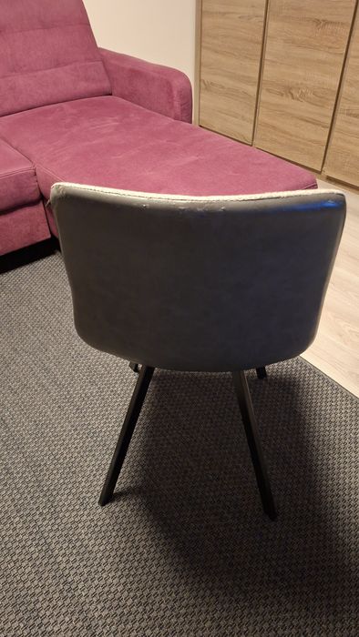 Krzesło tapicerowane szare 50 zl/6szt