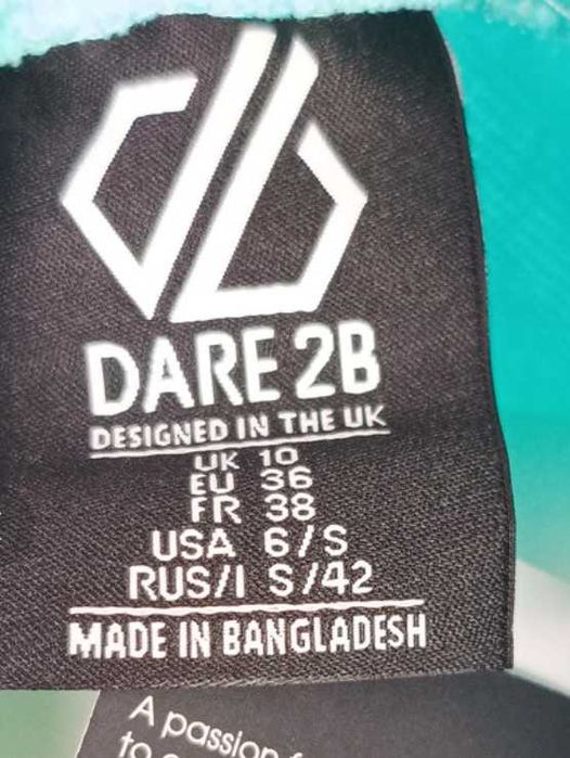 Nowa niebieska bluza wysoki kołnierz bawełniana damska Dare2b 36 S