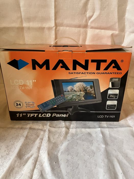 Manta tv 1101  telewizor przenośny lcd 11” fabrycznie nowy