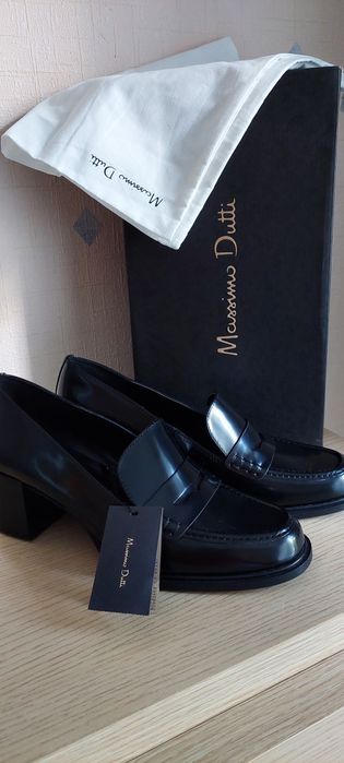 Massimo Dutti шкіряні туфлі, кожаные туфли лофери 40р, нові