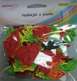 Naklejki z pianki liście 32szt. Brewis