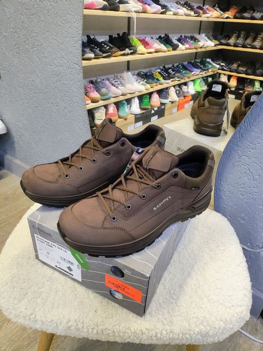 ОРИГІНАЛ 100% LOWA Renegade Evo gtx Low GORE-TEX Vibram | НЕ ПРОМОКАЮТЬ кросівки шкіряні трекінгові тактичні 40-47 розмір кроссовки деми термо gtx