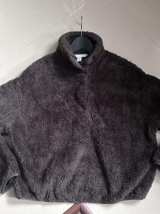 H&M brązowa czekoladowa bluza crop lekka pluszowa 36 S super stan