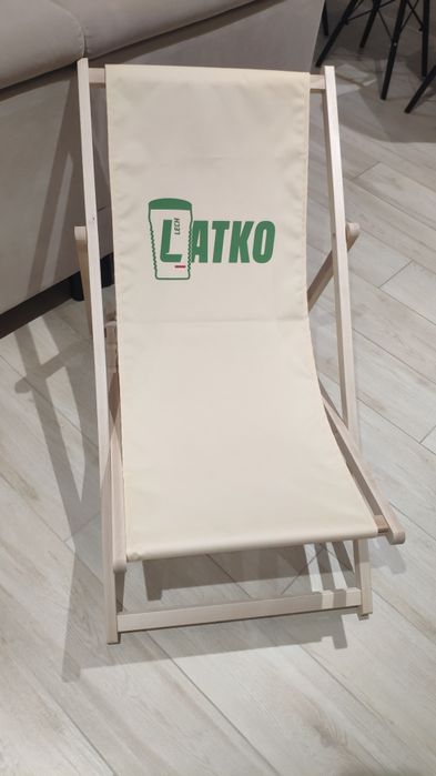 Leżak ogrodowy drewniany - nowy, nieużywany