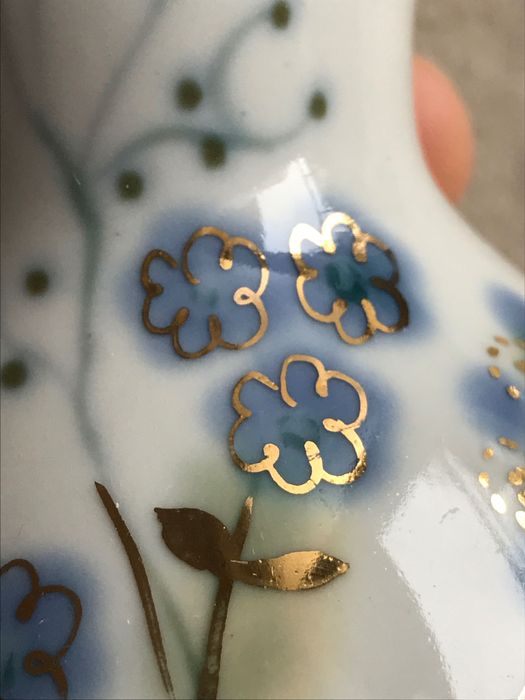 Piękny wazon porcelanowy Połonne ZHK – ZSRR, ręcznie malowany