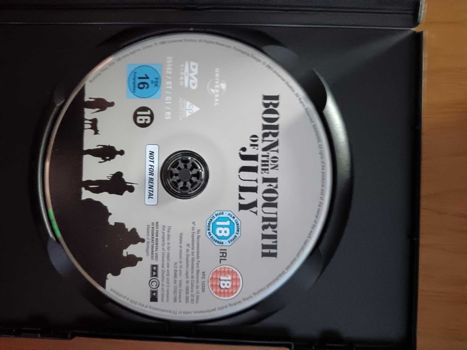 filme dvd original - nascido a 4 de julho