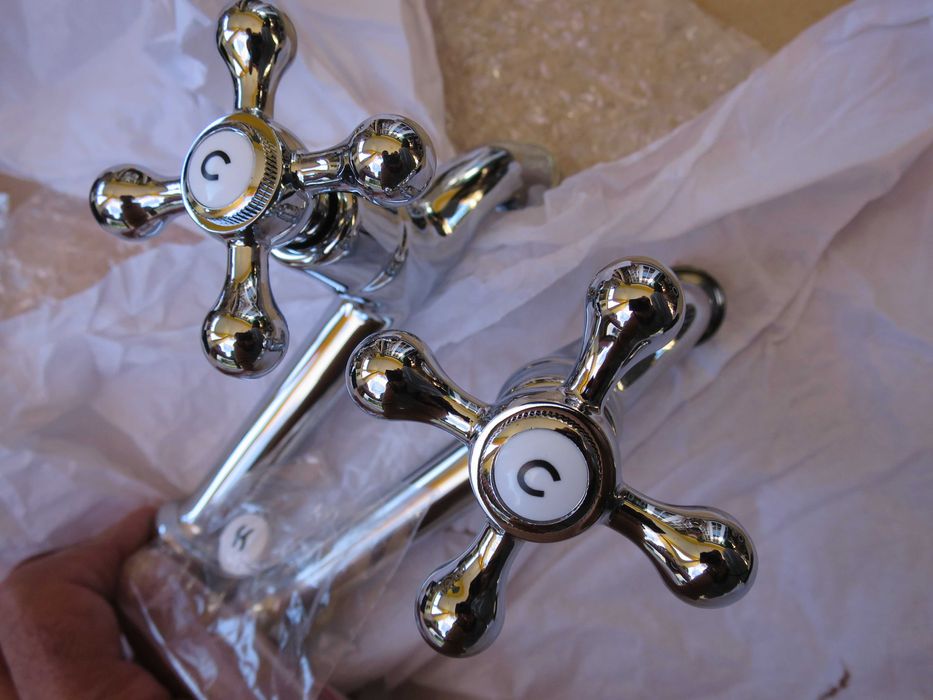 Torneiras parede bancada casa de banho wc cromada estilo tradicional