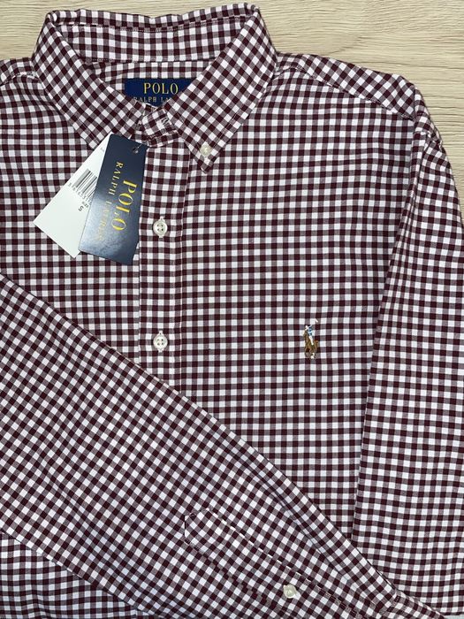Koszula Polo Ralph Lauren męska Slim Fit Oxford Shirt koszula w kratę