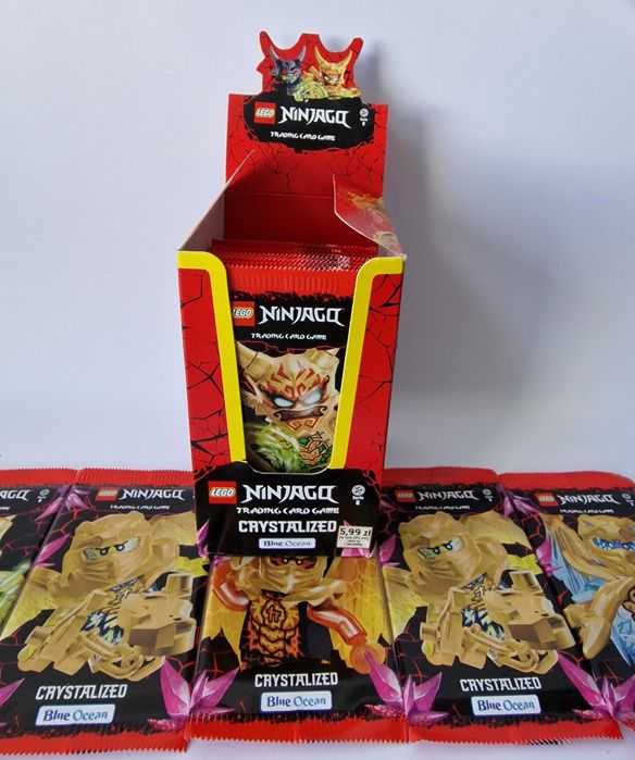 HIT TANIO 50 saszetek 150 karty Lego NINJAGO seria crystalized seria 8