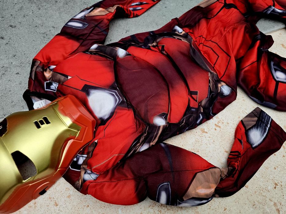 Strój przebranie dla dzieci Iron Man z maską rozm S nowy