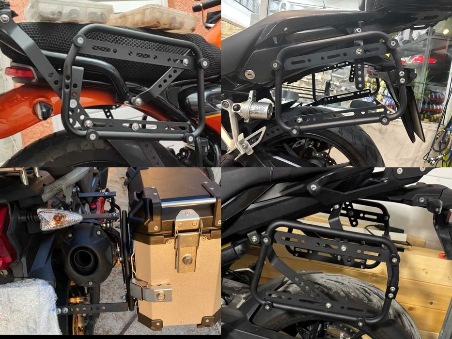 Uniwersalne stelaże motocyklowe kufrów bocznych SW-Motech