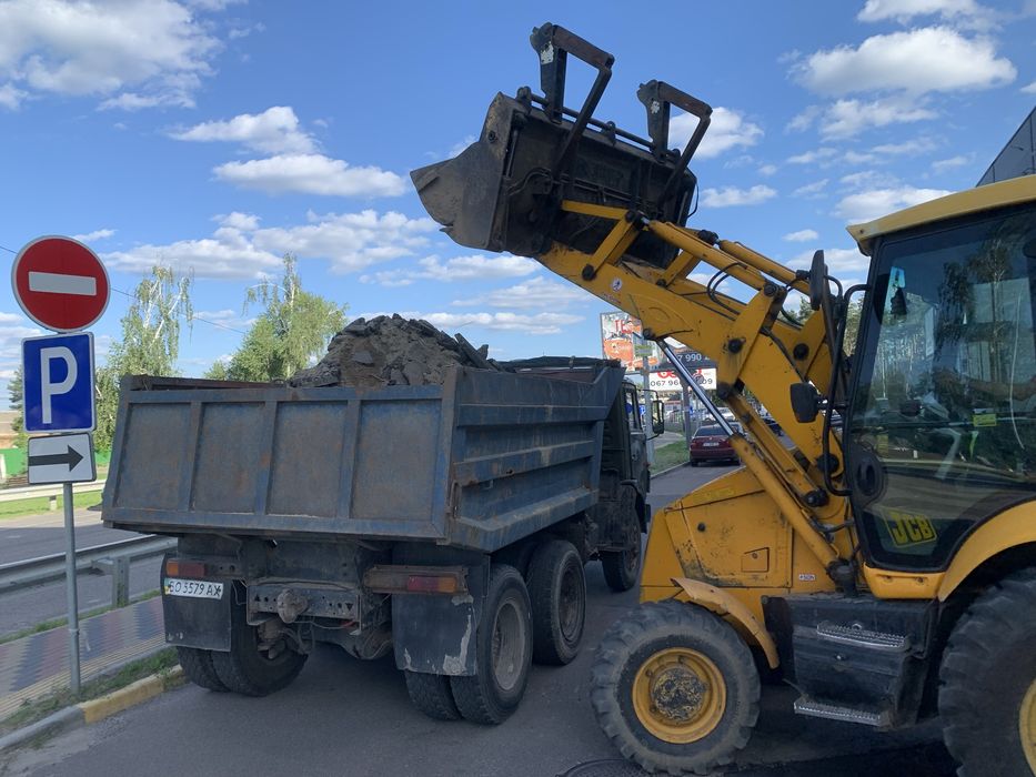 Доставимо пісок чернозем щебінь Щебень Вивіз сміття Оренда Камаз JCB