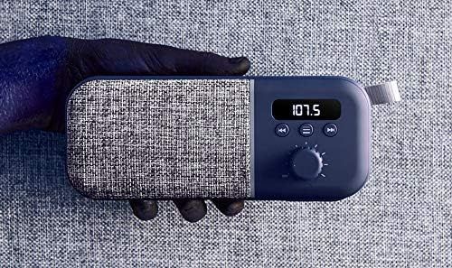 przenośne radio energysistem bez przewodowe stylowe niebieskie 1200