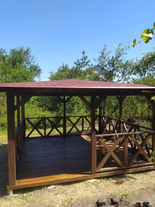 Альтанка на дачу, біседка, тераса