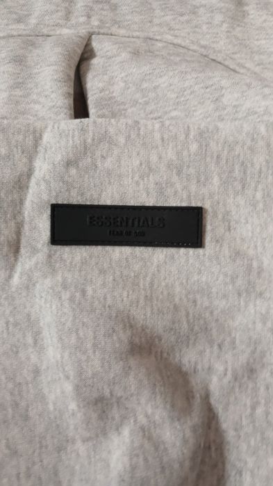 Худі essentials fear of god gray and black