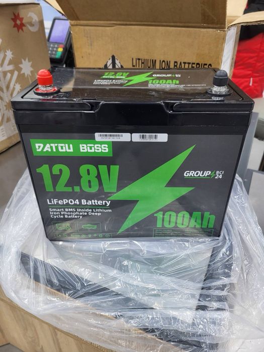 Акумулятор літій-залізо-фосфатний DatouBoss 12V 100Ah з BMS вага 10кг